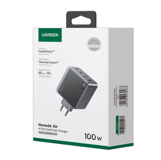 UGREEN Chargeur secteur Nexode S 100W 4 ports - USB-A + 3xUSB-C - Gris — vue 2
