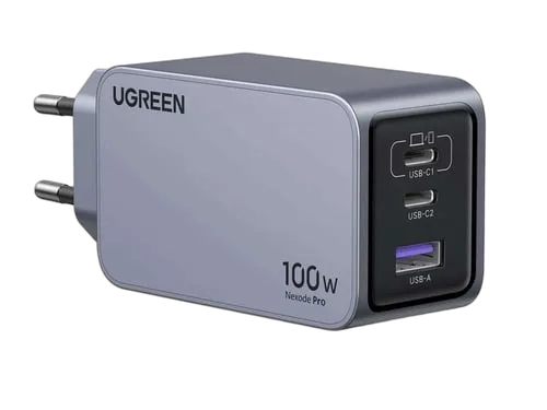 UGREEN Chargeur secteur 100W 3 ports + Câble USB-C - 1,5m — vue 2