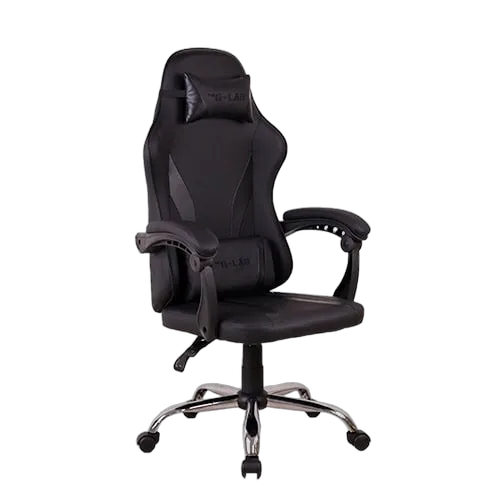 The G-LAB K-Seat Neon - Simili-cuir - 1D - Noir — vue 3