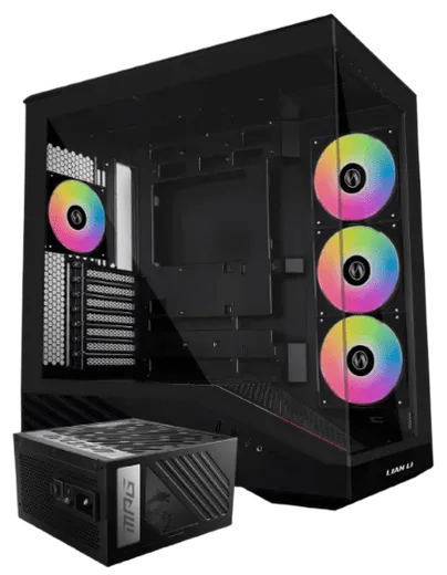 Vector V100 RGB Noir + ATX 1000W - 80+ Gold - MPG 