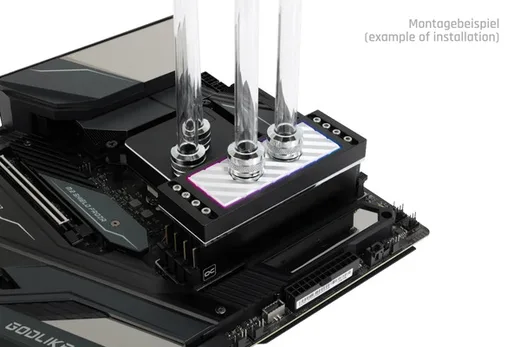 Alphacool Apex D-RAM Water cooler ARGB - 4 Slots Noir — vue 2
