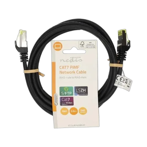 Nedis Câble RJ45 Cat7 S/FTP - 2m - Noir