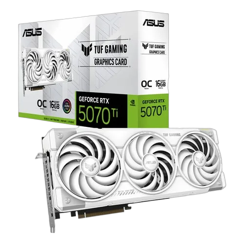 Asus TUF Gaming GeForce RTX 5070 Ti 16GB GDDR7 White OC