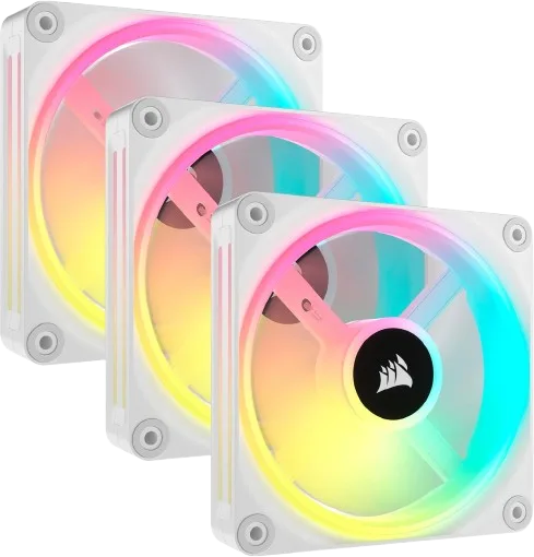 Corsair iCUE LINK LX120R RGB - Triple Pack - Blanc — vue 1