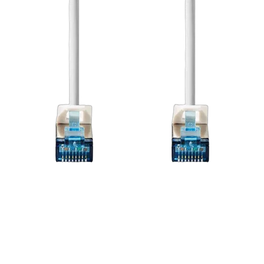 Nedis Câble RJ45 Cat6a S/FTP - 1m - Blanc — vue 2