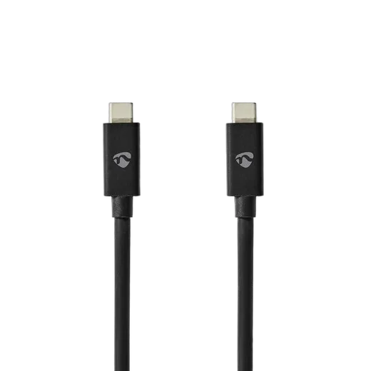 Nedis Câble USB-C 4.0 mâle/mâle - 240W - 2m - Noir