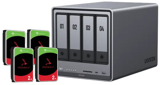 UGREEN DXP4800 - 4 Baies avec 4 disques de 2To