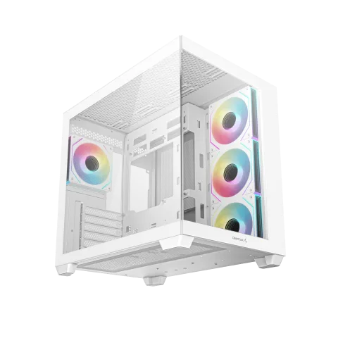 Deepcool CG530 4F Blanc - MT/Sans Alim/ATX + LT720 360mm Blanc — vue 4