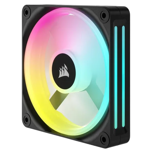 Corsair iCUE LINK QX120 RGB 120mm PWM Expansion Kit Noir — vue 3