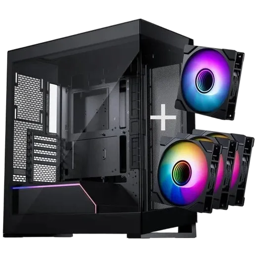 Phanteks NV Série NV NV5 MK2 Noir - mT/Sans Alim/E-ATX + 3 Packs M25 Gen2 PWM D-RGB