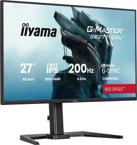 Iiyama G-Master GB2771QSU-B1 - 27" WQHD 200Hz Fast IPS 0.5ms avec Pivot G-Sync Adaptive Sync — vue 4