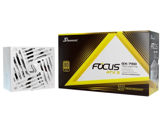 Seasonic ATX 750W 80+ Gold - FOCUS-GX-750-V4-WHITE