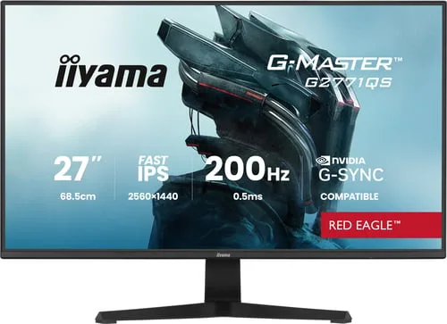 Iiyama G-Master G2771QS-B1 - 27" WQHD 200Hz Fast IPS 0.5ms G-Sync Adaptive Sync