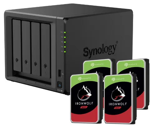 Synology DS925+ - 4 Baies avec 4 disques de 12To IronWolf