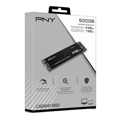 PNY 500 Go NVMe Gen4 M.2 - CS2241 — vue 5