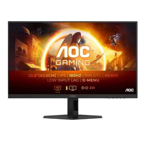 AOC 24G4XE - 23.8" FHD 180Hz IPS 1ms HDR Adaptive Sync et G-SYNC Compatible-Seconde Vie
