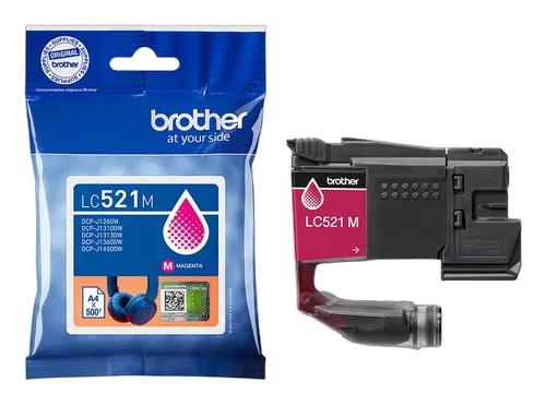 Brother Cartouche d'encre LC521M - Magenta — vue 2