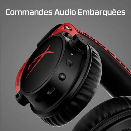 HyperX Cloud Alpha Wireless - Noir/Rouge — vue 10