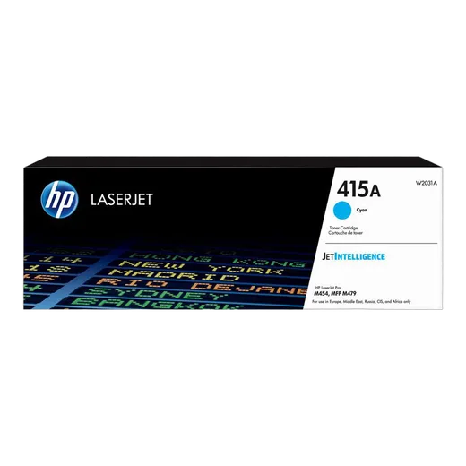 HP Toner cyan 415A 2100 pages - W2031A — vue 1