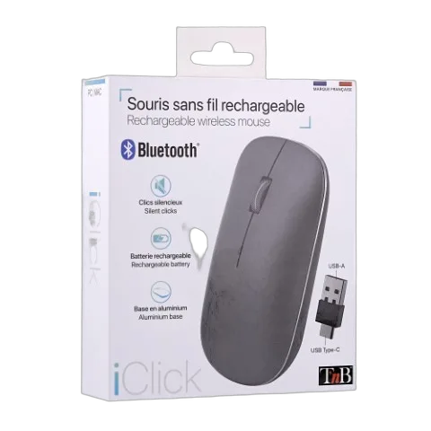 T'nB iClick Triple connect - Sans-Fil - Gris — vue 2