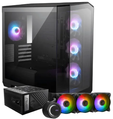 MSI MAG PANO M100R PZ Noir + MPG A1000GS + MAG CORELIQUID E360