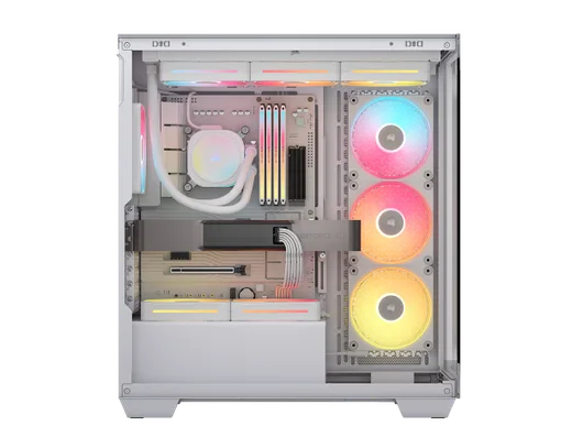 Corsair 3500X LX-R RGB ICUE LINK Blanc - MT/Sans Alim/E-ATX — vue 11