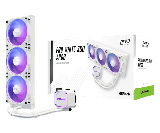 ASRock PRO 360 ARGB - 360mm - Blanc, vue 2
