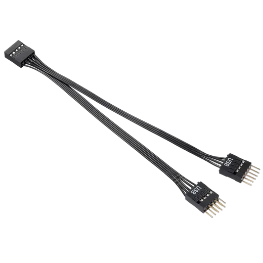 Compatible Câble splitter USB 2.0 9pin pour carte mère