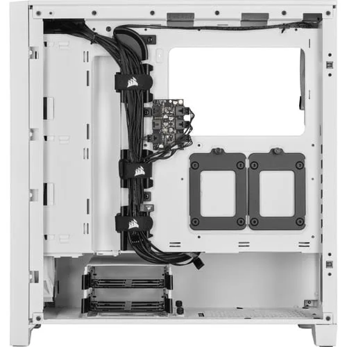 Corsair iCUE 4000D Airflow RGB TG Blanc - MT/Sans Alim/ATX — vue 5