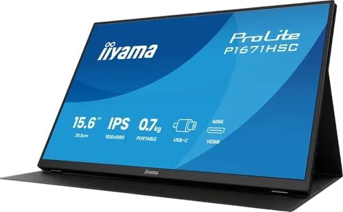 Iiyama ProLite P1671HSC-B1 - 15.6" FHD IPS USB-C avec Housse — vue 3