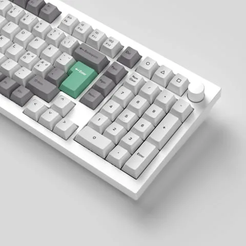 Keychron Set de touches - White Mint - Complet/ISO-FR/PBT — vue 4