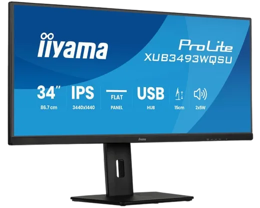 Iiyama XUB3493WQSU-B6 - 34" UWQHD 120Hz IPS PIP FreeSync