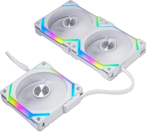 Lian-Li UNI FAN SL120 V2 RGB - Blanc - Pack de 3 — vue 7