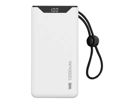 WE Externe 18W 10 000 mAh 2 ports USB A/USB C Blanc