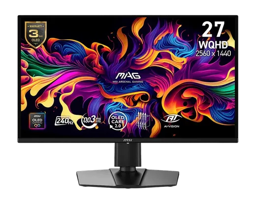 MSI MAG 274QP QD-OLED X24 - 26.5" QD-OLED QHD 240Hz Pivot G-Sync