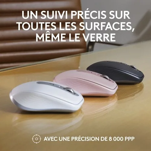 Logitech MX Anywhere 3S - Sans-Fil - Rose — vue 8