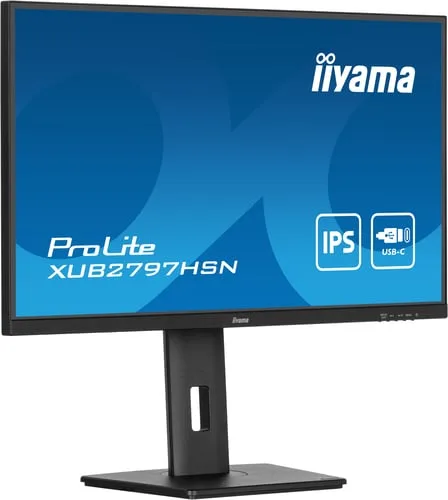 Iiyama XUB2797HSN-B2 - 27" FHD 110Hz 1ms IPS USB-C dock et RJ45 Adaptive Sync — vue 4