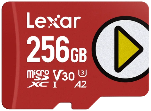 Lexar Micro SDXC 256Go Class 10 U3 V30 A2 LMSPLAY256G-BNSNG