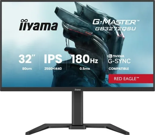 Iiyama G-Master GB3272QSU-B1 - 32" QHD 180Hz IPS 0.5ms G-Sync