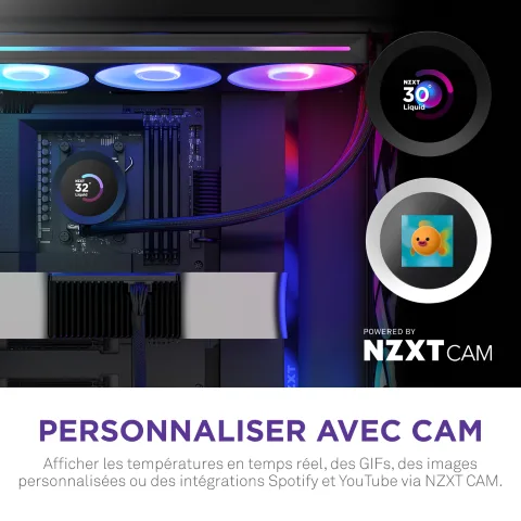 NZXT Kraken Plus 360 RGB - 360mm - Noir — vue 8