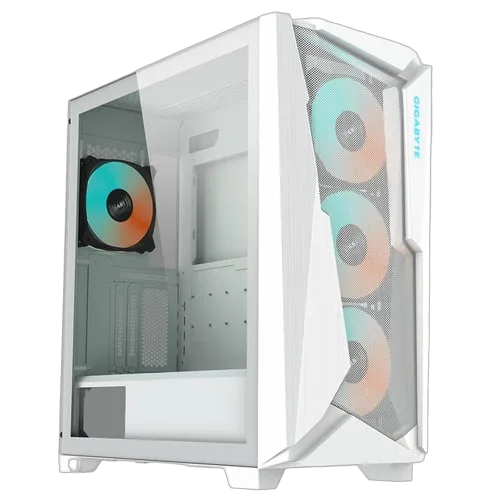 Gigabyte C301 GLASS WHITE V2 - MT/Sans Alim/E-ATX