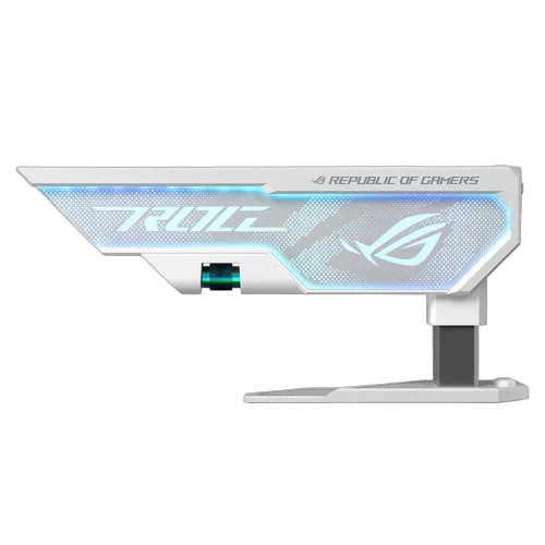 Asus XH01 ROG HERCULX Support carte graphique - Geforce RTX Série 40 - Blanc — vue 2