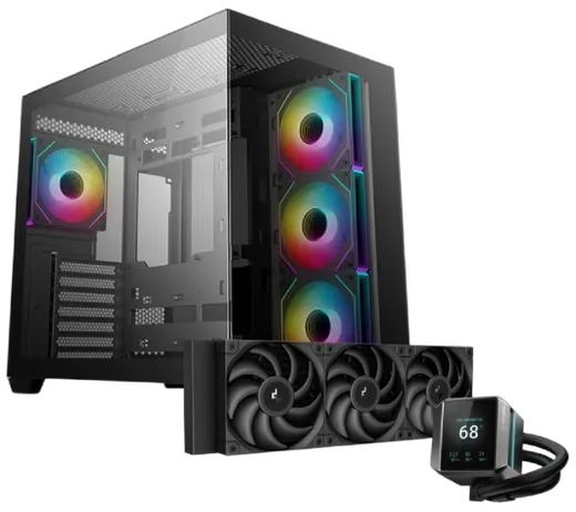 Deepcool CG530 4F Noir + Mystique 360 LCD - Noir