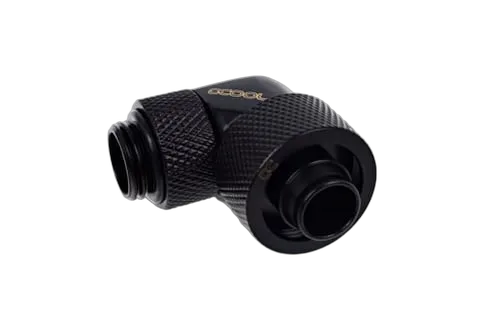 Alphacool Eiszapfen fitting compression - 16/10mm - 90° rotatif G1/4 - Pack de 4 - Noir — vue 2