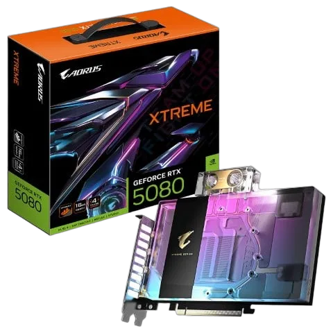 Gigabyte AORUS GeForce RTX 5080 XTREME WATERFORCE WB 16G
