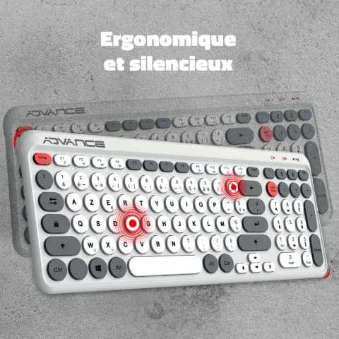 Advance ERGOSTYLE COMBO - Sans fil RF Silencieux 12 raccourcis multimédia — vue 5
