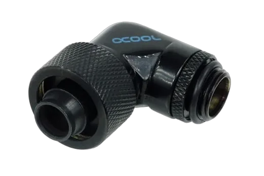 Alphacool HF 16/10 screw-on nozzle 90° rotatable G1/4 Black