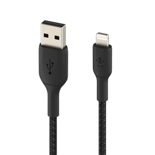 Belkin Lightning>USB-A Cable Braid 0.15M Black — vue 4