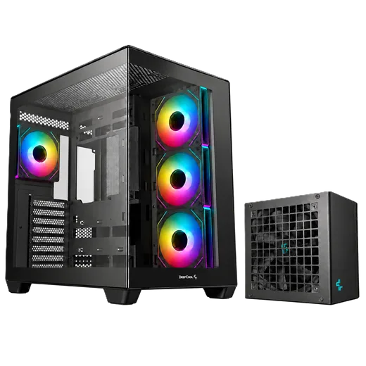 Deepcool CG530 4F Noir + Gamer Storm PF750X Noir