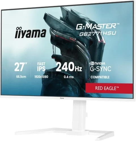 Iiyama GB2771HSU-W1 - 27" FHD 240Hz Fast IPS 0.4ms Pivot G-SYNC — vue 4